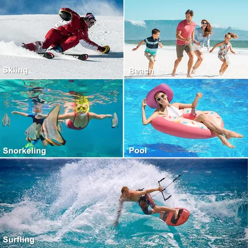 Vista 7 de ProCase Paquete de 2 bolsas impermeables para teléfono, funda submarina para teléfono de hasta 7 pulgadas, bolsa seca para iPhone 17 Air 16 15 14 13