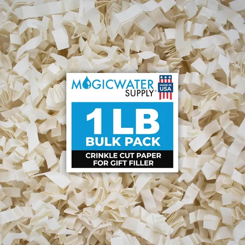 Vista 31 de MagicWater Supply - Relleno de papel triturado de corte arrugado de 1 libra, verde ejército - Embalaje decorativo y protector para regalos de dama