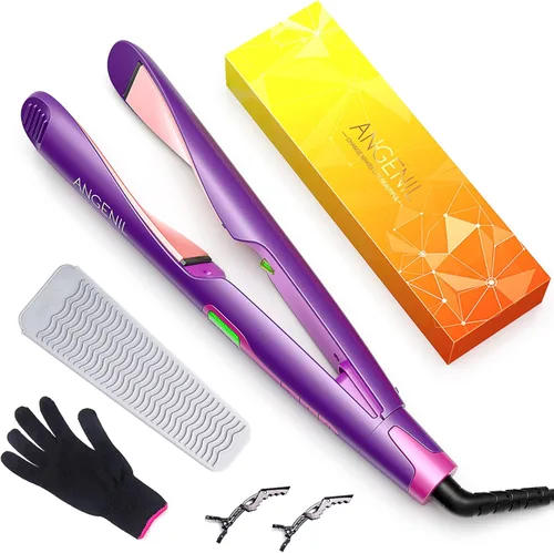 Vista 10 de ANGENIL Alfombrilla resistente al calor para rizadores, alisadores de cabello y planchas planas, almohadilla de silicona y estuche de viaje