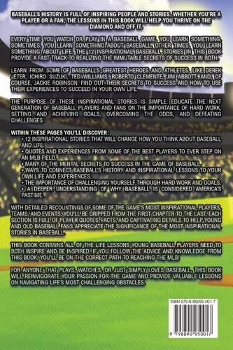 Vista 2 de Inspirational Baseball Stories for Young Readers 12 Unbelievable True Tales to Inspire and Amaze Young Baseball Lovers