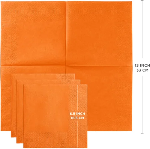 Vista 102 de Servilletas negras para bebidas, servilletas de papel desechables de 3 capas para bar, cóctel, bodas, cumpleaños, fabricadas en la UE, (20 unidades)