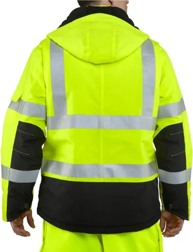 Vista 2 de Carhartt Chaqueta de madera Sherwood impermeable de alta visibilidad para hombre con aislamiento de clase 3