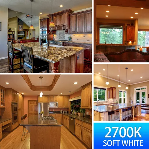 Vista 7 de Energetic - Bombillas LED empotrables BR30, equivalente a 85 W, regulables, blanco suave, 2700 K, luces de inundación para interiores para latas