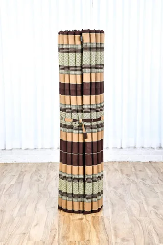 Vista 562 de Leewadee colchón tailandés enrollable para cama de invitados, tapete de yoga, para masaje tailandés, ecológico, orgánico y natural.