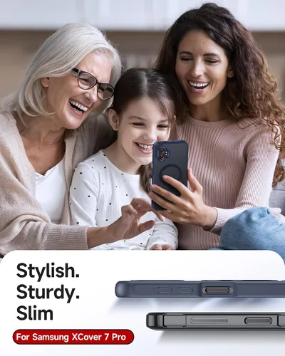 Vista 1870 de LeYi Funda para teléfono Samsung-S23: protector de pantalla e imán MagSafe Púrpura