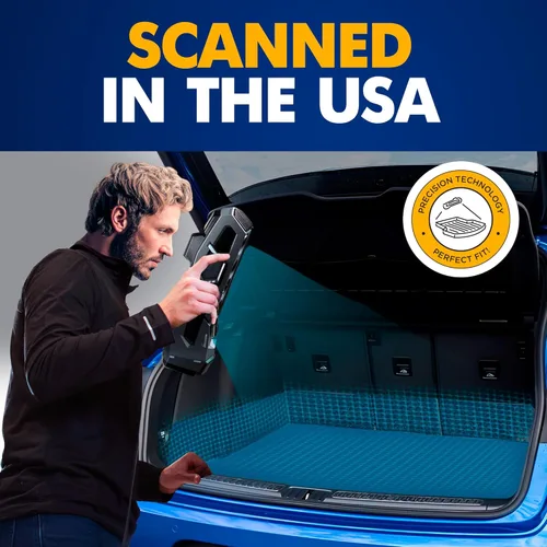 Vista 3 de Forro de carga prémium para Porsche MACAN 2015-2026 - 100% de protección, tapete de maletero de automóvil de ajuste personalizado, tapete de carga