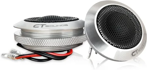 Vista 4 de CT Sounds Meso - Tweeters de cúpula de seda prémium de montaje empotrado de 0.984 in y 100 W, par