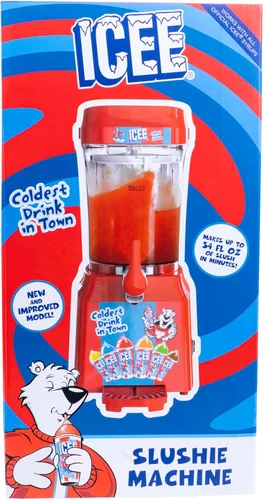Vista 4 de Fizz Creations ICEE Slushie Machine - Máquina de bebidas congeladas para granizados, bebidas congeladas DIY, fiestas, niños, fácil de usar, compacta