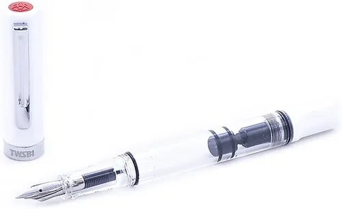 TWSBI ECO Pluma Estilográfica Blanca, Plumín M