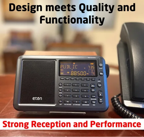 Vista 3 de Eton Elite Executive AM/FM/Banda de Aeronaves/SSB/Radio de onda corta