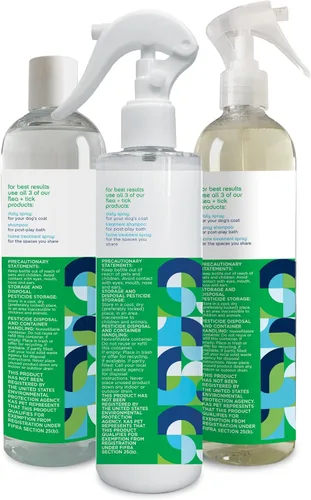 Vista 2 de Pet Life Unlimited Natural Flea and Tick 3-Step Kit - Flea and Tick Spray for Dogs, Flea Spray for Home, and Flea and Tick Shampoo for Dogs