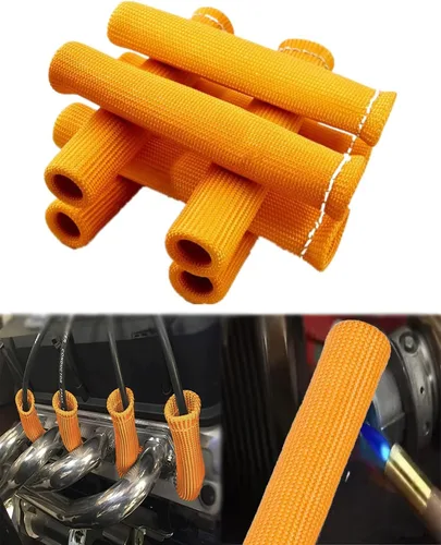 Vista 8 de Protector de Botas de Cable de Bujía - 8 PIEZAS 2500° Protector Térmico de Cable de Bujía, Funda de Protección Térmica de Bujía de 6 Pulgadas
