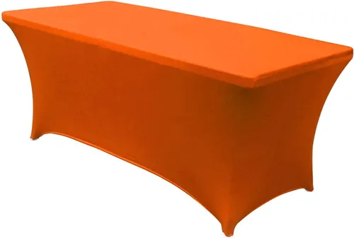 Vista 20 de MDS Pack of 2 Spandex Tablecloth 4FT Tight, Fitted, Washable and Wrinkle Resistant Stretch Rectangular Patio Table Cover for Wedding,Event,Banquet &