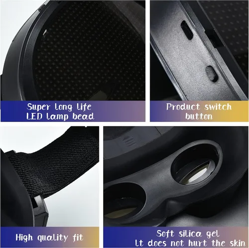 Vista 5 de Led Mask with Programmable, App Controlled Halloween Mask Digital Luminous Mask for Adults, Light up Mask for Costumes Party