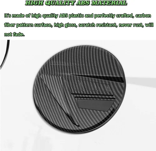 Vista 3 de BOYOUS Cubierta de tapa de tanque de combustible de grano de fibra de carbono ABS, cubierta de llenado de aceite, decoración de puerta, accesorios