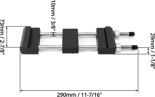 Vista 6 de QWORK Soporte para piedra de afilar, soporte universal para piedra de afilar, ajustable de 5-1/2 a 9 pulgadas, base de piedra de afilar