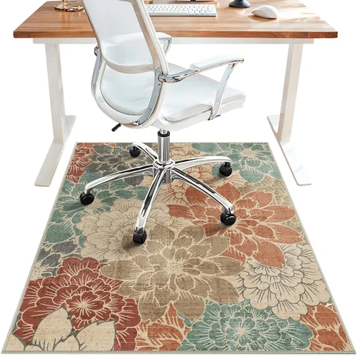 Vista 55 de Tapete para silla de oficina de 30 x 48 pulgadas para suelo de baldosas de madera dura, protector de alfombra debajo del escritorio para silla