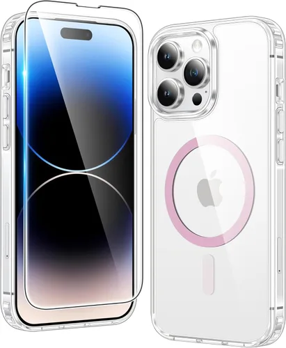 Vista 179 de FNTCASE para iPhone Air Case Clear: Fundas magnéticas para teléfono con protector de pantalla a prueba de caídas, compatibles con Magsafe, delgadas