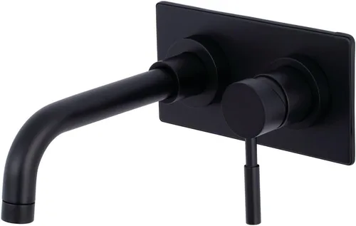 Vista 7 de Kingston Brass KS8118DL - Grifo de baño de montaje en pared de un solo mango, níquel cepillado