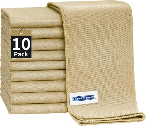 Vista 13 de Paño de limpieza de microfibra – Paquete de 6 paños de limpieza de lentes, trapos de limpieza de ventanas de 16 x 14 pulgadas, paños de pulido sin