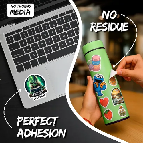 Vista 3 de Reads Books Be Kind Stay Weird - Adhesivo literario para lector de libros de 4 pulgadas, calcomanía de vinilo impermeable para laptop, botella