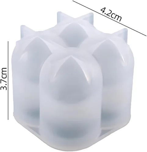 Vista 3 de Molde mágico para cubo, molde para velas, molde de resina, molde de arcilla, molde de fundición de resina para joyería, moldes para hacer velas