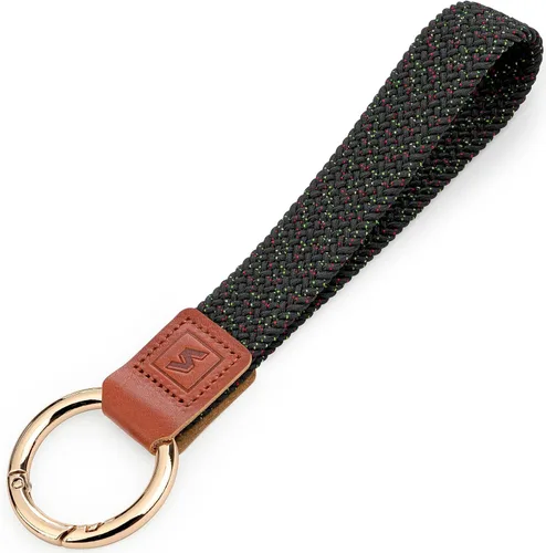 Vista 9 de SENLLY Cordón de pulsera, soporte elástico para llavero, diseño elástico original anticaída, R001a Beige