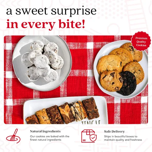 Vista 4 de Latas de galletas frescas y horneadas para regalar de Davids Cookies.