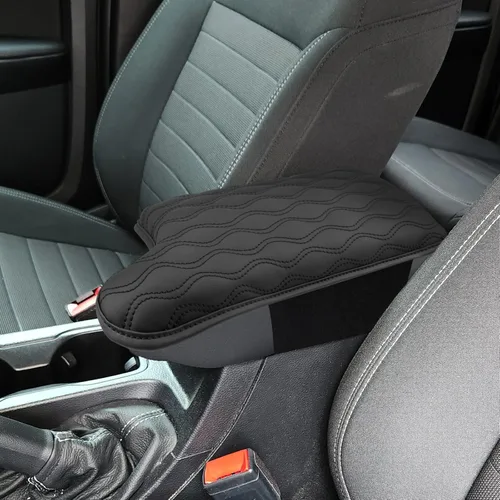 SXCY Almohadilla para Reposabrazos Compatible con Ford Ranger 2019-2022 2023 Cubierta para Reposabrazos Cojín para Reposabrazos de Consola Central