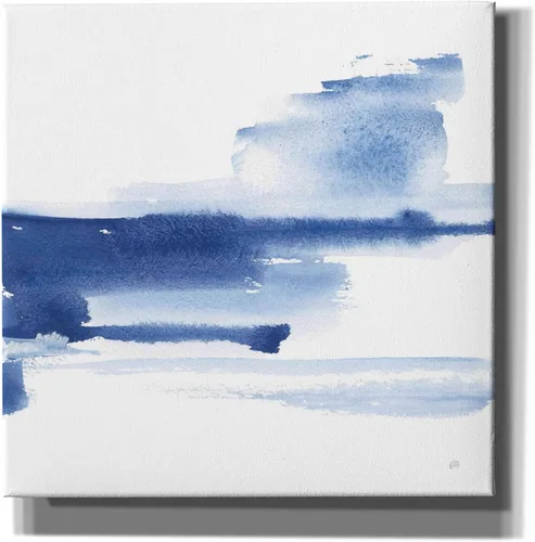 Vista 10 de Epic Graffiti 'Classic Blue III' por Chris Paschke, lienzo de arte de pared Giclée, 12 x 12 pulgadas