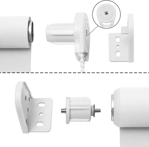 Vista 65 de NUTRO CHILL Persianas para ventanas interiores, persianas opacas con aislamiento térmico, persianas con protección UV para el hogar, puerta, cocina