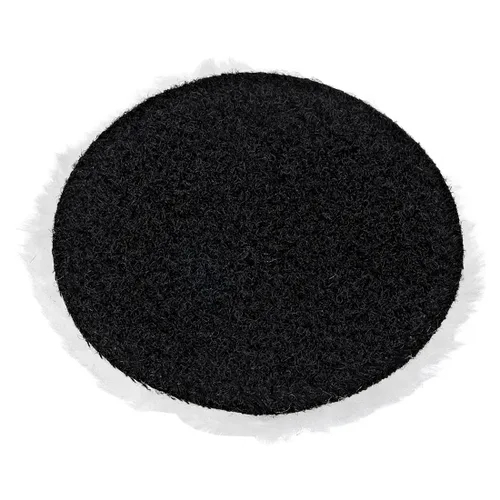 Vista 3 de uxcell Almohadilla de pulido de lana de 3 pulgadas, rueda de pulido de gancho y bucle para pulidora orbital, 16