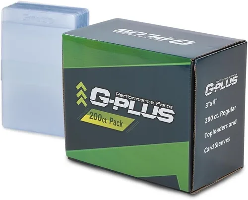 G-PLUS 200 fundas para tarjetas de 3 x 4 pulgadas, protectores de béisbol, soporte de plástico duro para juegos de fútbol, fundas de intercambio de