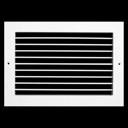 Vista 8 de Rejilla de aire HVAC ajustable de aluminio de 14 pulgadas de ancho x 6 pulgadas de alto - Control completo de dirección de flujo de aire horizontal