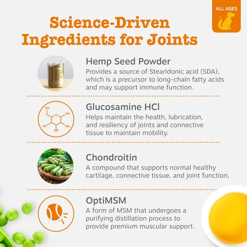 Vista 3 de Zesty Paws Mobility Bites - Suplemento para articulaciones para perros, masticables suaves con glucosamina para perros, condroitina y MSM +