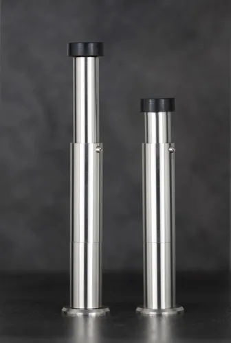 Vista 5 de EVI Tope de puerta montado en la pared Caucho negro de silicona natural Instalación de adhesivo o tornillo Acero inoxidable Longitud