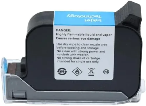 Vista 4 de 2588+ +M 42ML Black Red Blue Green Ink Cartridge Quick-Drying 12.7mm Print Height Universal for Handheld Inkjet Printer(Green)