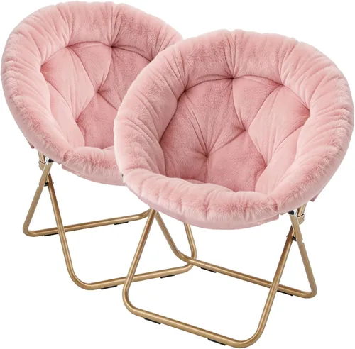 Vista 12 de Magshion Silla de Platillo para Adultos, Cómoda Silla de Descanso para Sala de Estar para Rincón del Dormitorio, Dormitorio Universitario