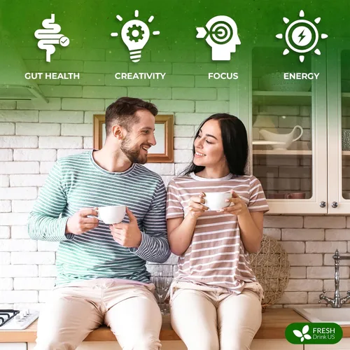 Vista 765 de FreshDrinkUS, 135 bolsas de té de jengibre y cúrcuma premium, ingredientes 100% naturales, mezcla hecha a mano de té de hierbas de cúrcuma