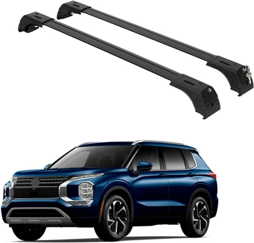 Vista 12 de ERKUL Barras transversales de techo para Mitsubishi Outlander Sport 2011-2025 Barras transversales de aluminio con bloqueo antirrobo para techo
