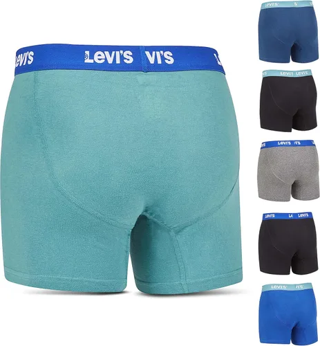 Vista 2 de Levi's Calzoncillos tipo bóxer de algodón transpirable para hombre, paquete de 6
