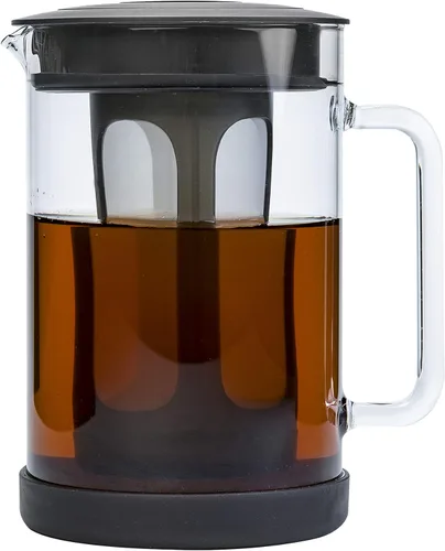 Primula Pace - Cafetera fría con jarra de vidrio duradera y tapa hermética, apta para lavavajillas, tamaño perfecto de 6 tazas, 1.6 cuartos de