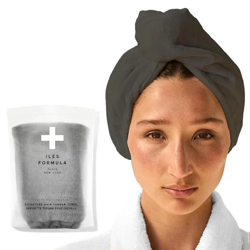 Vista 11 de ILES FORMULA Toalla turbante para el cabello, toalla de microfibra ultrasuave para el cabello de secado rápido, control del encrespamiento