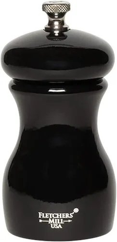 Fletchers' Mill - Colección Marsala de molinillo de pimienta, cereza, 4 pulgadas, grosor ajustable fino a grueso, fabricado en Estados Unidos