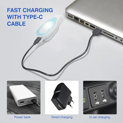 Vista 5 de Luces de enfermera para turno de noche, luz nocturna de enfermería recargable, con clip, manos libres, linternas LED para caminar, correr, mascotas