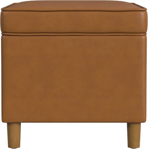 Vista 32 de HomePop Decoración para el hogar K7646-A877 Otomana tapizada moderna rectangular de almacenamiento Otomana con tapa con bisagras