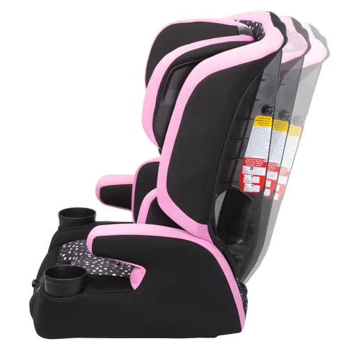 Vista 5 de Disney Baby MagicSquad - Asiento de auto con arnés 3 en 1, diseño de Minnie Dot Party