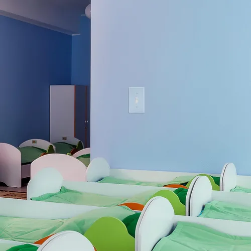 Vista 7 de Cubiertas para interruptores de luz azul Bates - Paquete de 2, cubierta de placa de salida, cubiertas de interruptor con luz azul