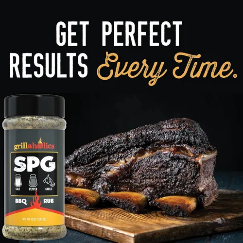 Vista 5 de Grillaholics Condimento de ajo y sal y pimienta - Condimentos SPG Rub - El condimento multiusos perfecto y condimento para barbacoa