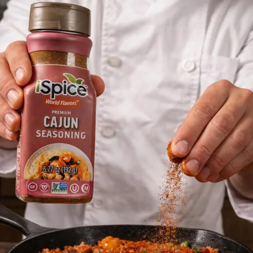 Vista 5 de iSpice - CONDIMENTO CAJÚN Sin Azúcar Mezcla de Súper Especias Sabor Mundial Completamente Natural Listo para usar tal como está No es